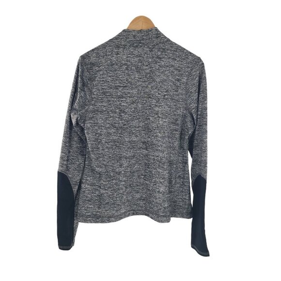 Zelos Flex Gray Long sleeve Pullover 1/4 Zip Performance Athletic Stretch SZ LG - Picture 6 of 6